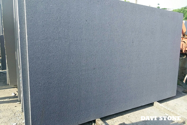 Slabs Dark Grey Granite G654 Top flamed edges natural 250up x 140up - Dayi Stone